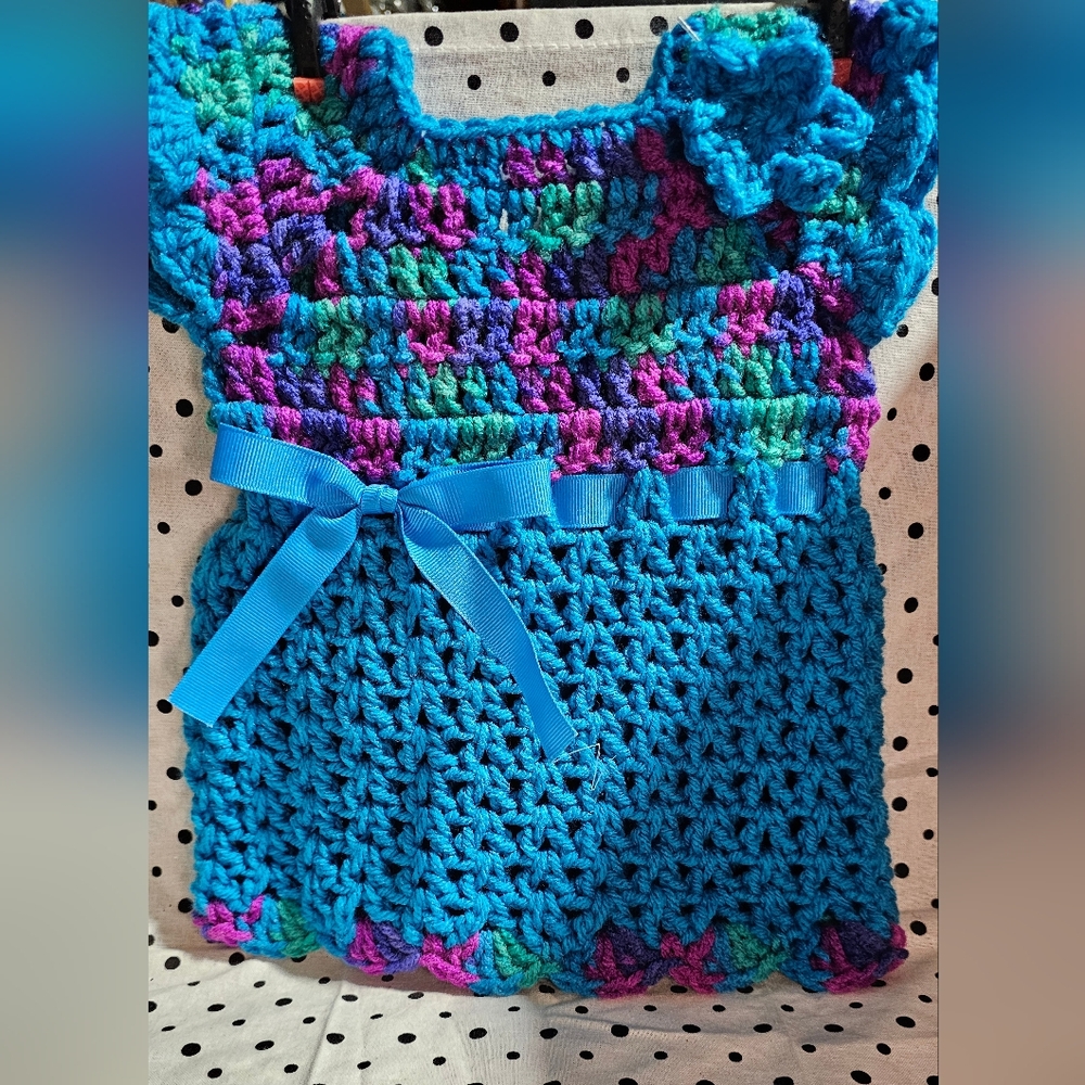 Adorable Crocheted Baby Dress